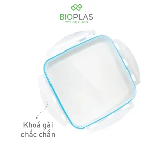 Bộ 3 hộp thực phẩm vuông Biohome