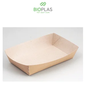 3RHOME-Khay giấy kraft 600ml