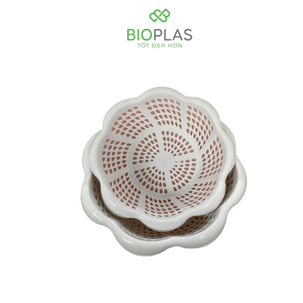 Bộ thau rổ tai bèo Biohome