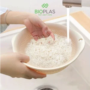 Bộ thau rổ Gạo Biohome