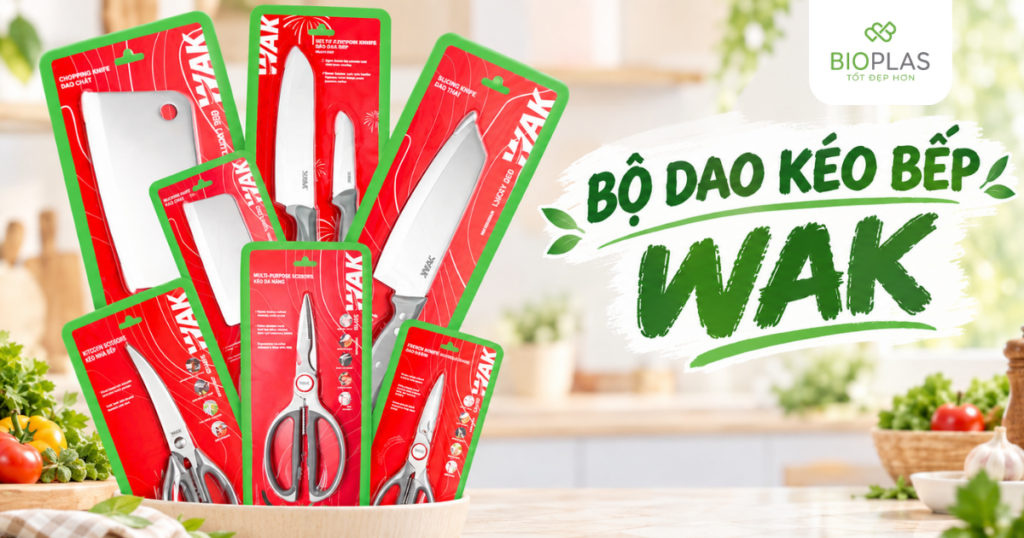 Bộ dao nhà bếp Wak giúp hỗ trợ hoàn hảo cho việc nấu nướng