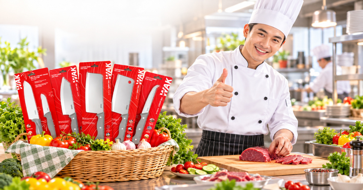 Bộ dao đầu bếp chuyên nghiệp, lựa chọn đồng hành cùng đầu bếp